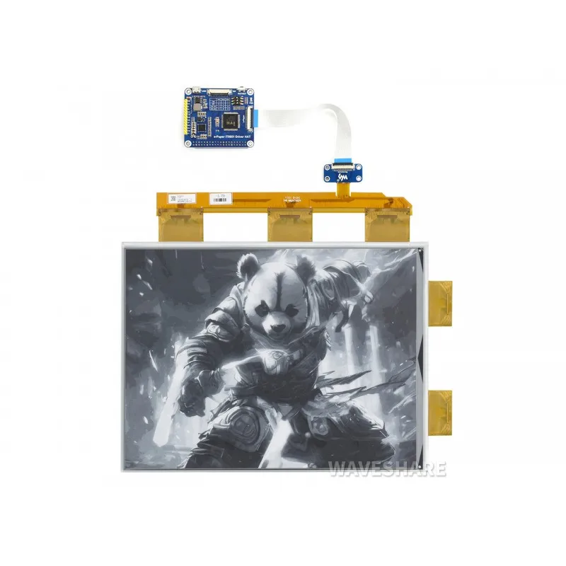 Waveshare 13.3 Inch e-Paper Display HAT For Raspberry Pi 1600x1200 E-Ink Screen 16 Grey Scales USB/SPI/I80 view 4