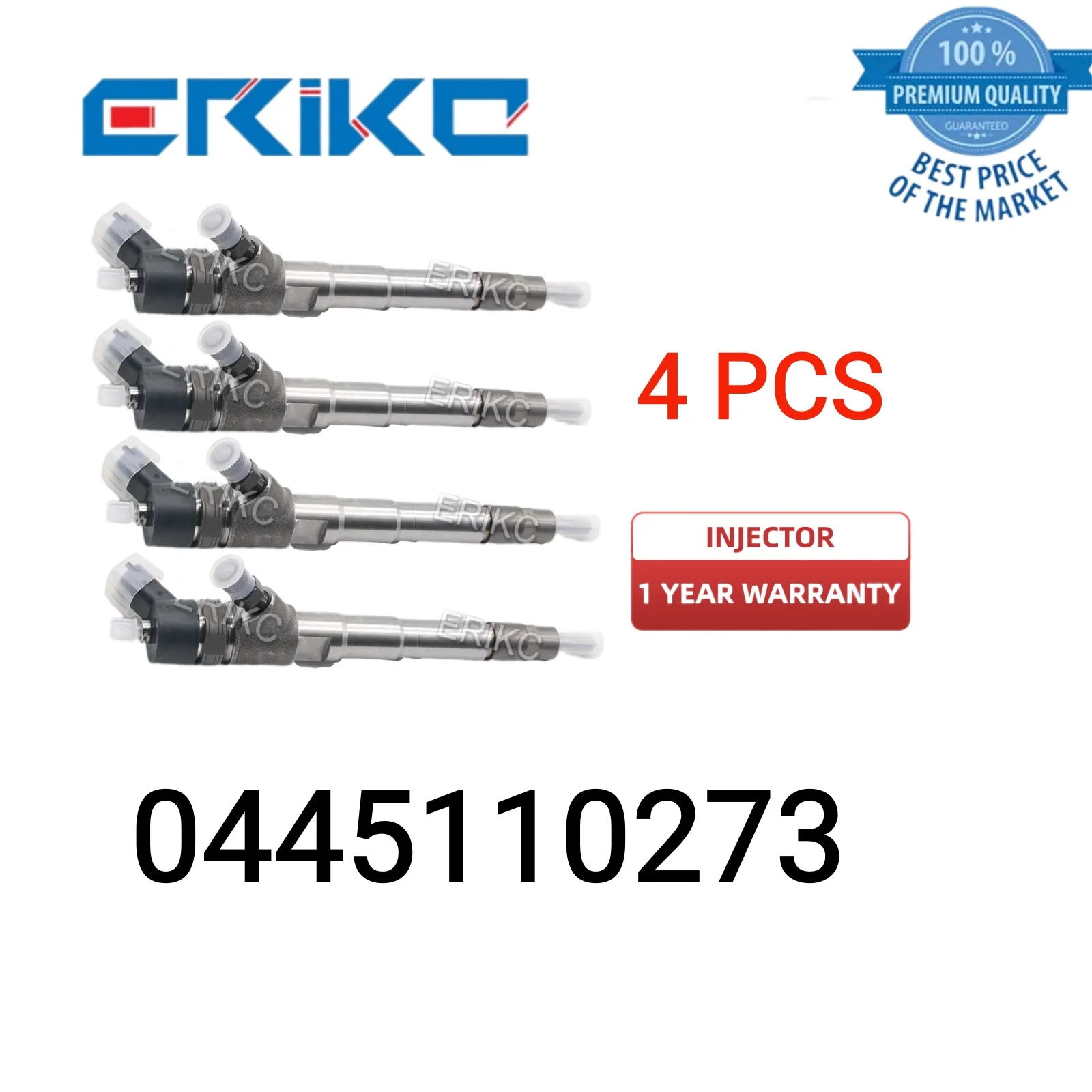 

4 PCS 0445110273 Nozzle Injector 0 445 110 273 Common Rail Spare Parts Injector 0445 110 273 Injector 0986435165 for FIAT IVECO