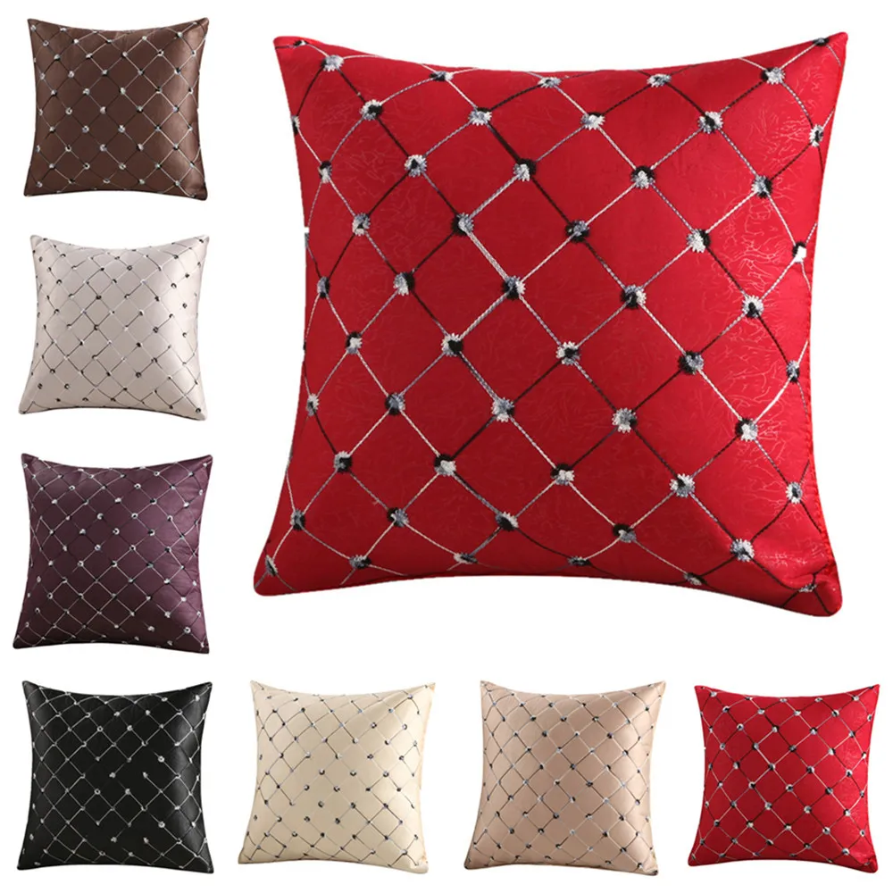 

43x43cm Rhombus Polyester Cotton Living Room Sofa Cushion Cover Throw Pillow Case Home Decoration
