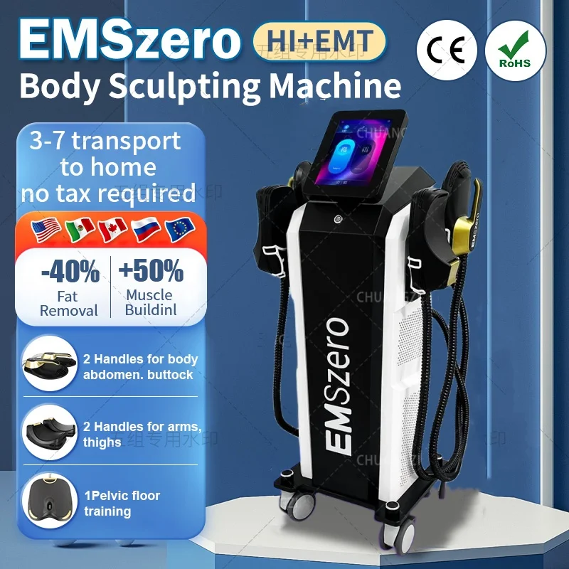 

EMSzero 6500w NEO RF machine body shaping EMS Zero 14 Tesla HIEMT 5 handles fat burning slimming machine