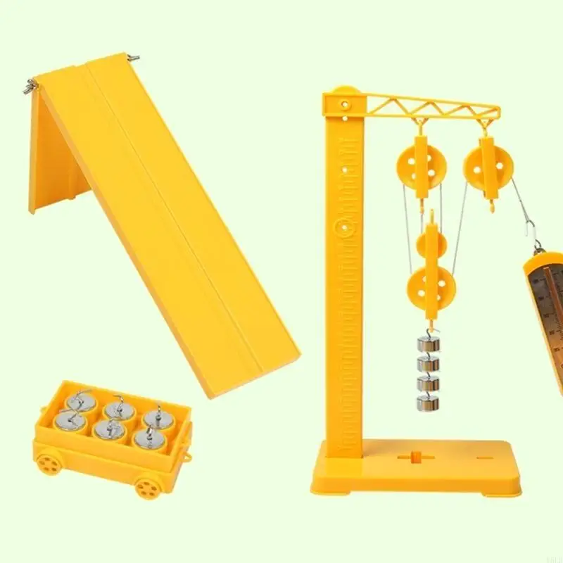 Y5LB Pulley and Lever Mechanics Friction Experiment Set for Kid 8+, Physical Mechanics and Friction Principles Teaching Aids