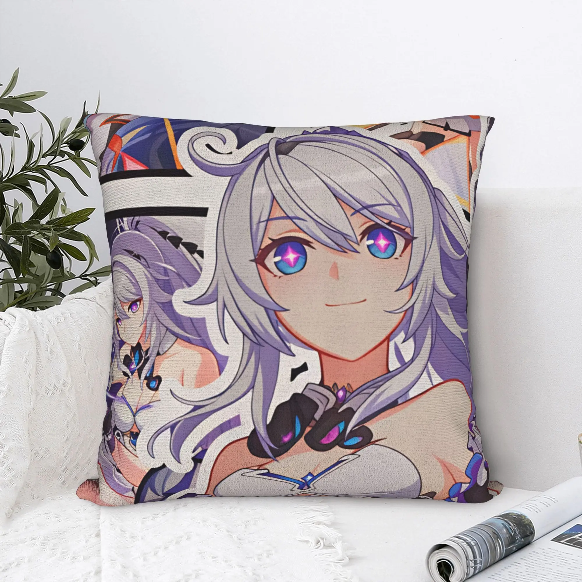 Honkai Impact Pillow Case  Design Pillow Cover For Living Room Bed Chair Cute Funny Pillowcases