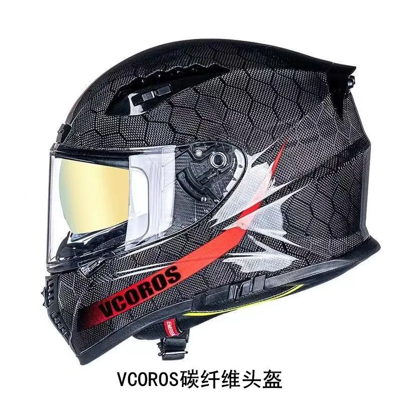 Adecuado para casco VCOROS FA602 visera de lente de casco P-126 lente de repuesto GTX-601 602 SOMAN SM961 SM-X7 SM-X8 eje DV610