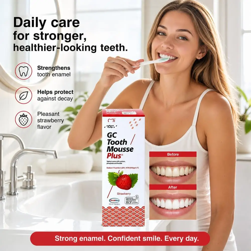 Tooth Care Gel Portable Tube Nighttime Tooth Mineralizing Cream 3-Minute Fast Absorption Tooth Paste for Cold Hot Food Sensitive