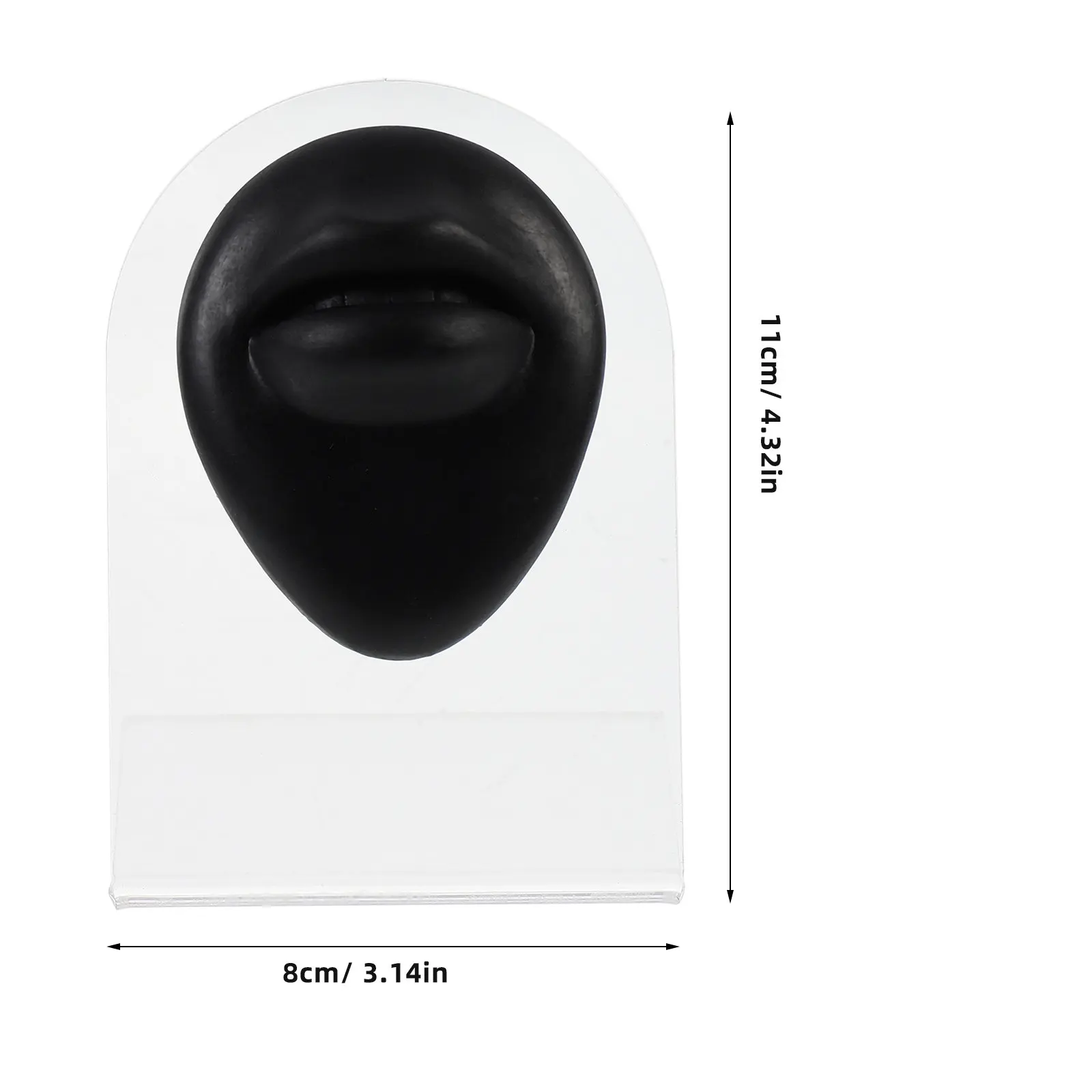 1Pcs Silicone Mouth Simulation Pierce Practice Prop Training Aid Mouth Model Pierce Practice Prop