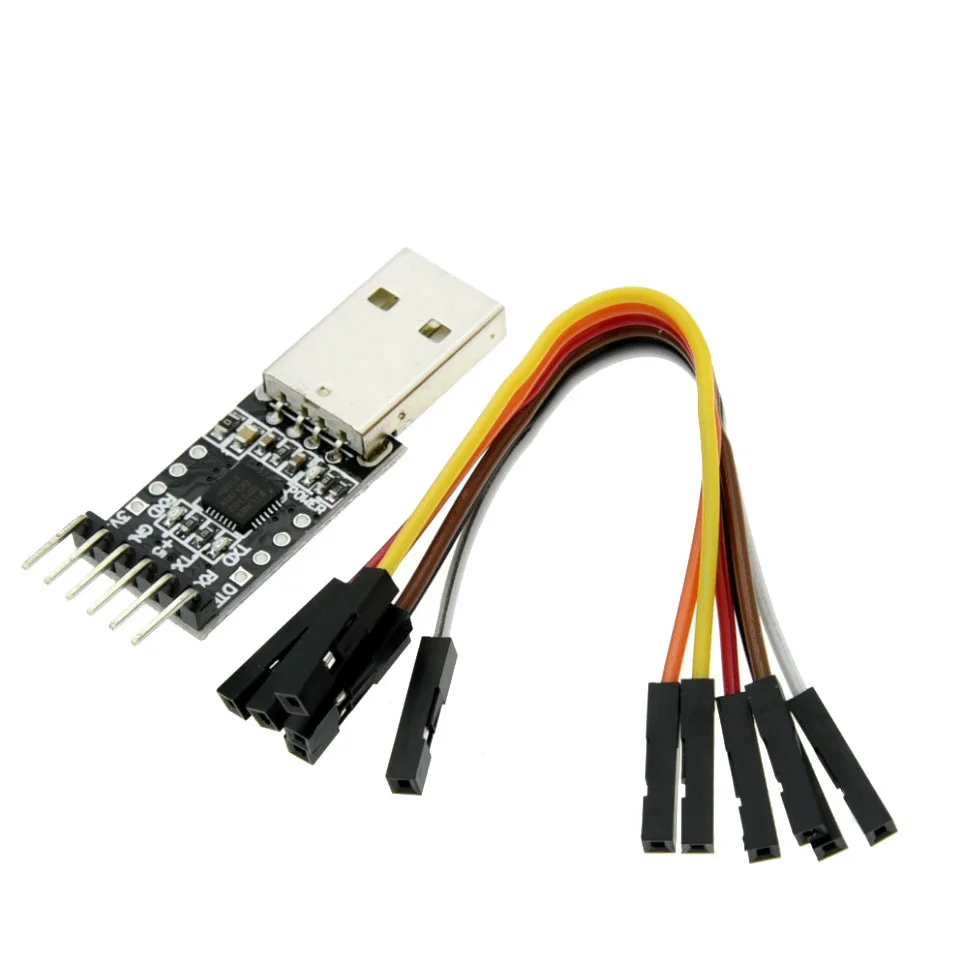 CP2102 USB-zu-TTL-UART-Seriell-Konvertermodul 6-Pin 3,3V 5V STC-Downloader mit Sicherungskabeln für Arduino ESP8266 STM32 – Detail 1