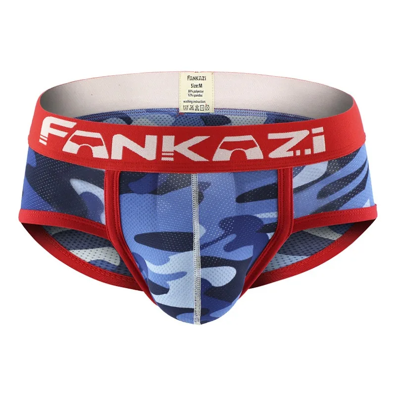 

Мужское нижнее белье: камуфляжные сетчатые трусы-боксеры с низкой посадкой, дышащие и комфортные.