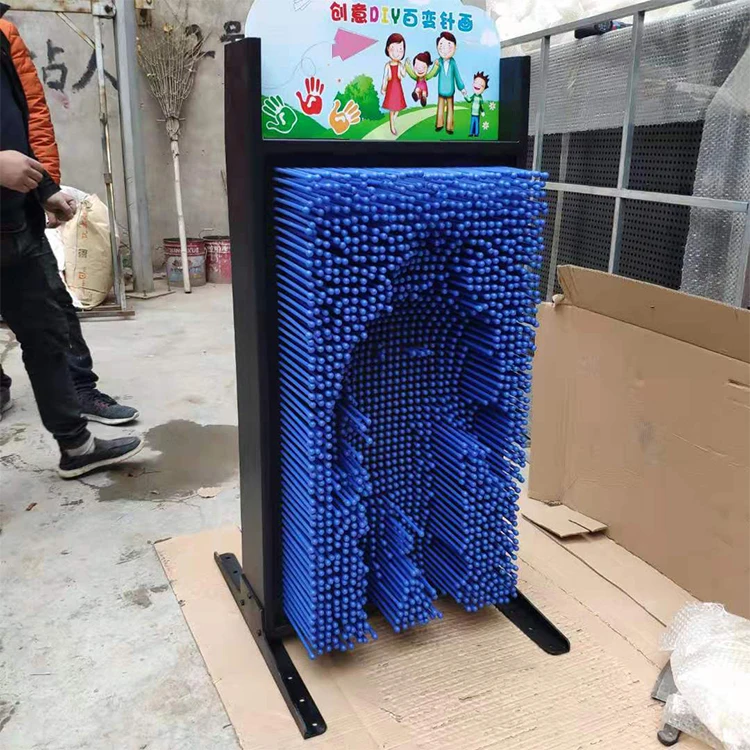 

3d Pin Art Screen Carnival Game Toys 3d Pin Anti-stress Art Clone Statues Pin Art Props