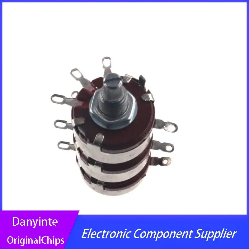 NEW  1PCS/LOT   WTH118 2W 2.2K  WTH(118) 3 layer dual Potentiometer  triple potentiometer