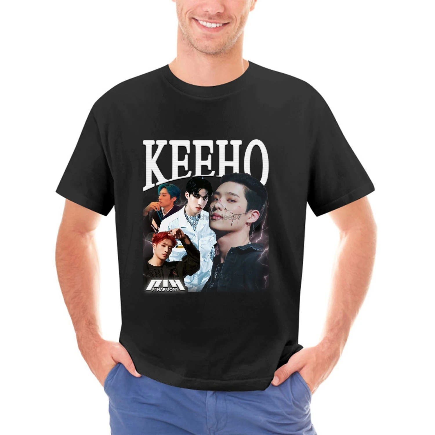 P1Harmony  Keeho Retro Bootleg Tee - Kpop T-shirt - Kpop Merch - Kpop Gift for her or him - P1Harmony Retro 90s Shirt