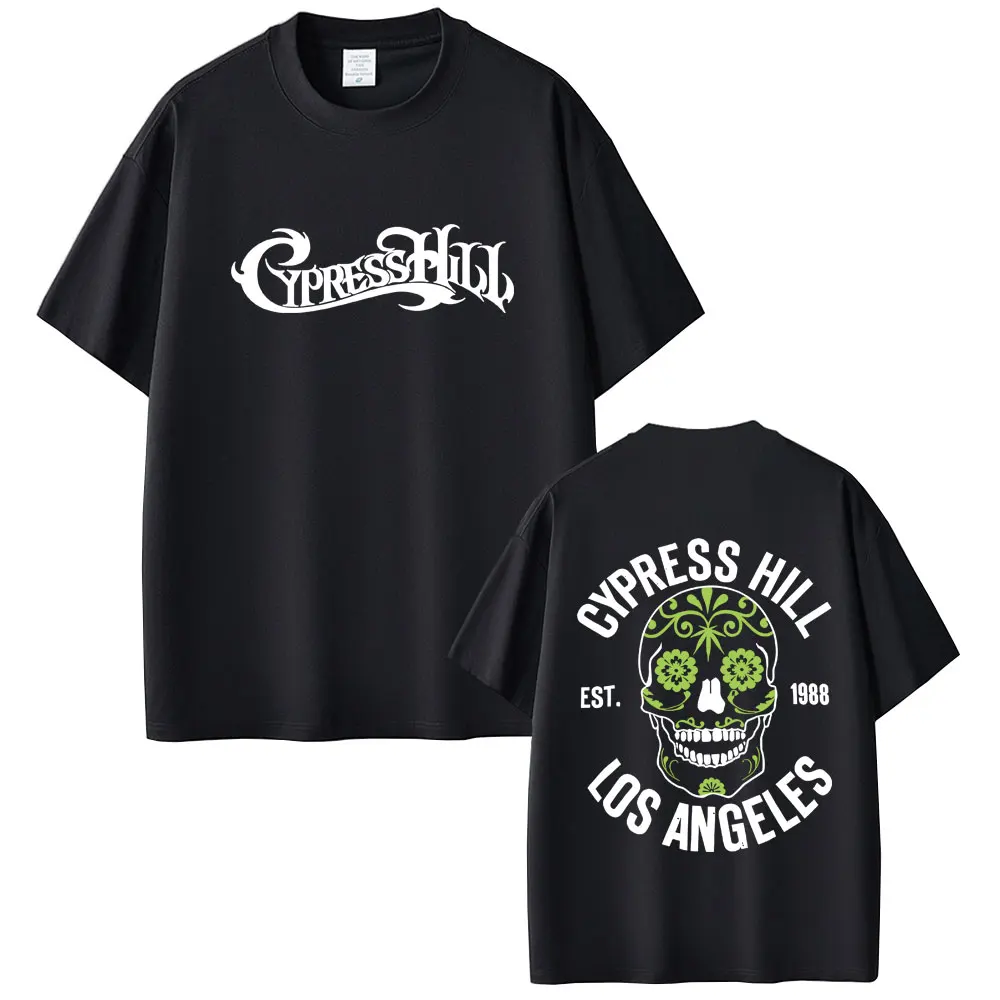 

Rapper Cypress Hill T-shirt Skeleton Graphic T Shirts Men Women Hip Hop Fashion Oversized Streetwear Man Casual Cotton Tshirt