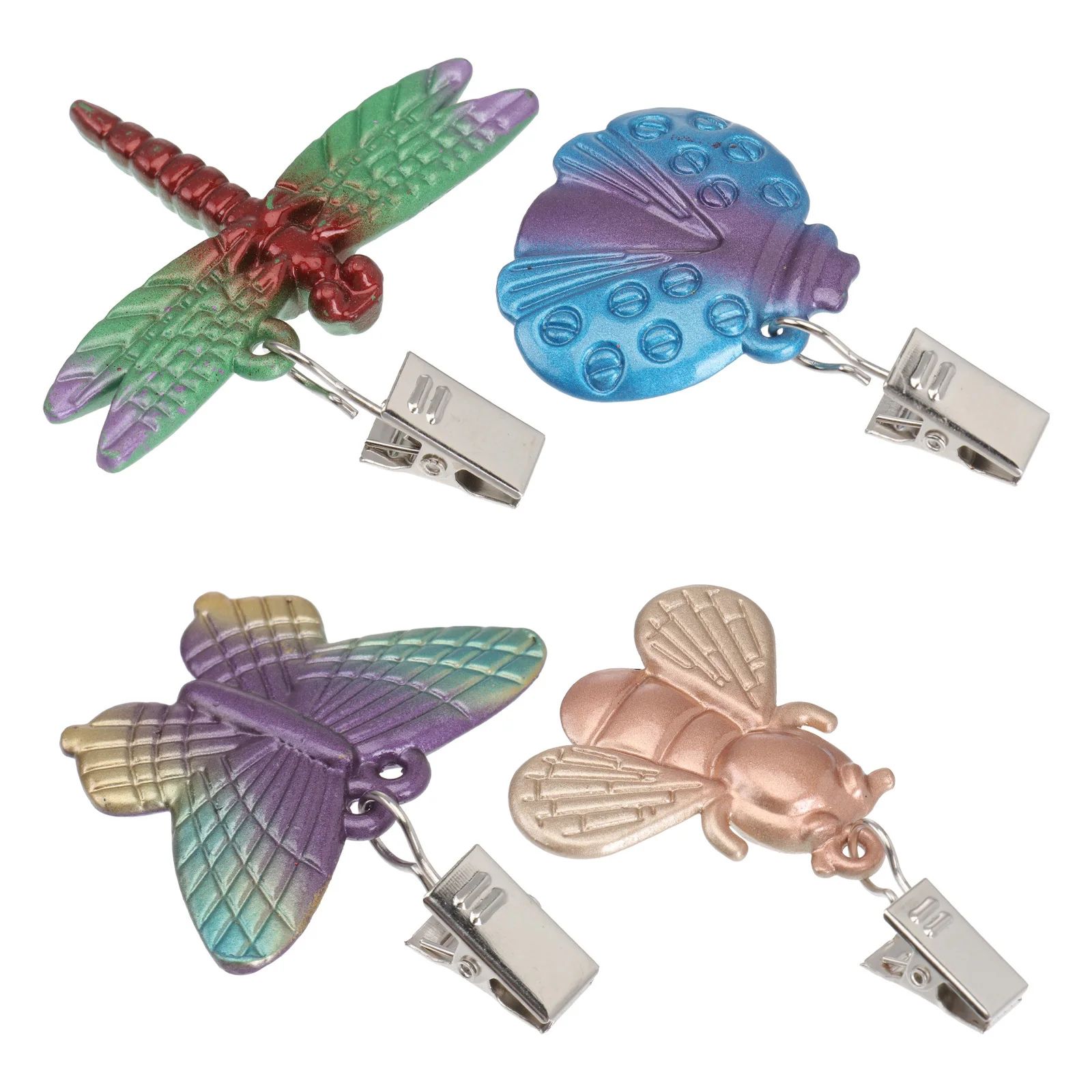 

1Set Table Cloth Windproof Fixing Clips Animal Pattern Creative Design Easy Install for Outdoor Picnic Party Banquet Table