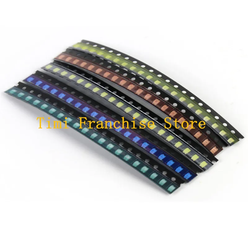 20pcs x5 color=100PCS 1206 SMD LED Red Yellow Green White Blue  Light Emitting Diode Clear LED Light Diode Kit