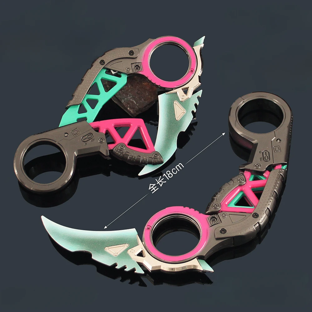 18 cm APEX Spiel Peripherie Waffe Karambit Klaue Klappmesser Modell Legierung Familie Erbstück Sammlung Decora Ornament Spielzeug Geschenk