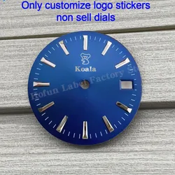 custom watch logo transfer silver metal dial sticker small gold brand label personalized mini 3D DIY name carve flat thin raised