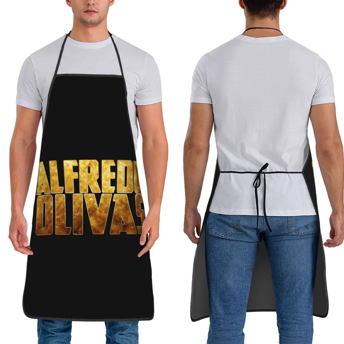 Alfredo Olivas Delantales mexicanos Chef Cocina Tablier Babero impermeable Limpieza de cocina Delantal para mujeres Hombres Pintura