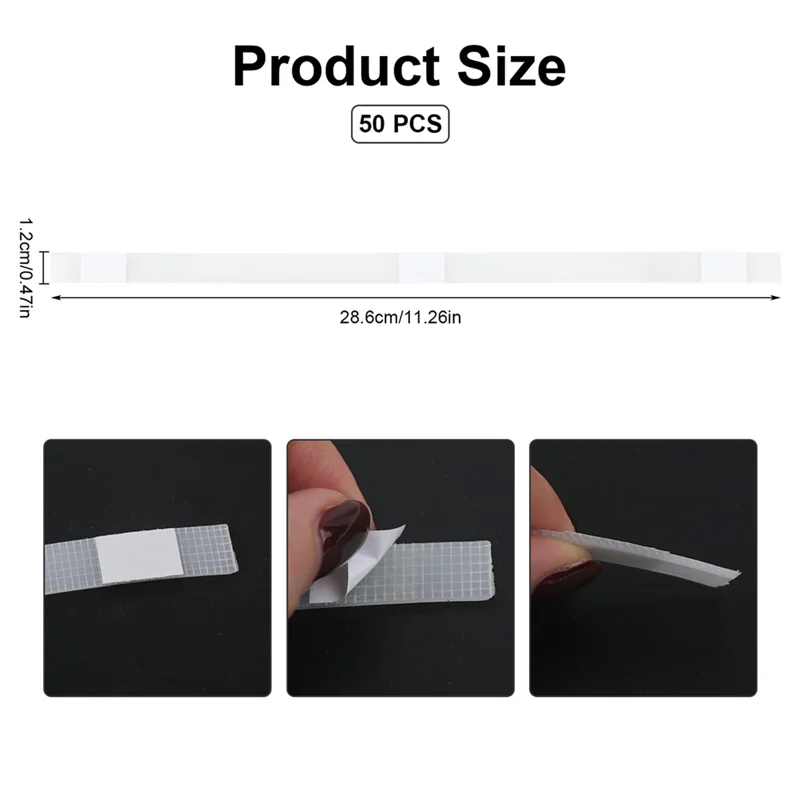 QWE-50 Stück Thermo-Klebestreifen mit Netzbackung für Buchbindung, für Buchreparaturband mit einer Kapazität von 80–110 Blatt, 12 mm