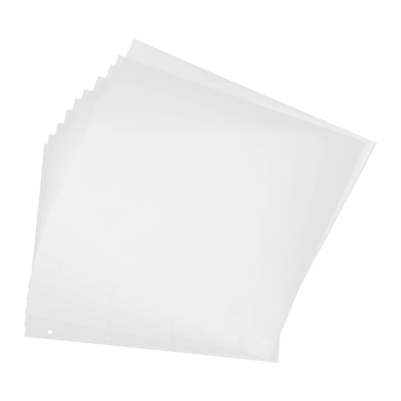 

10 Pcs Binder Bag Magazine Protectors for Collectors Clear Paper Loose-leaf Storage Folder Multi-pocket Page