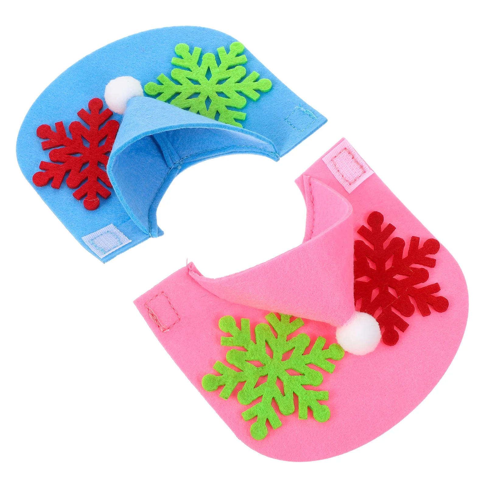 

2Pcs Festive Parrot Snowflake Cloak - Warm Felt Bird Coat for Winter - Suitable for Cockatiels and Parakeets - Bird Outerwear