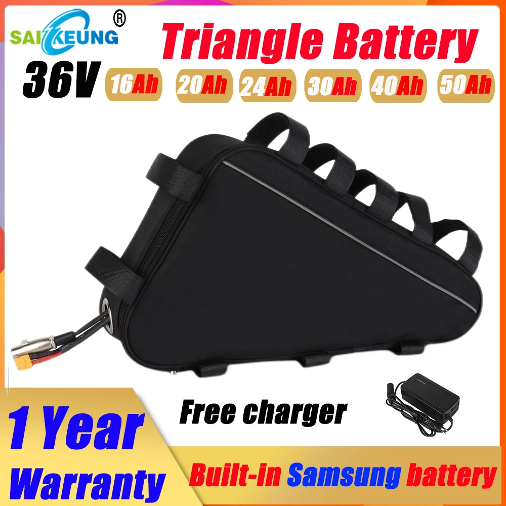 

fietsaccu 36volt batterie 3000W 20ah bafang 1000w 48v battery pack 30ah 36 volt lithium battery Triangle ebike accu fiets batter