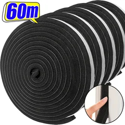 Foam Door Window Sealing Strip Weather Stripping Self-Adhesive Soundproof Windproof Dustproof Draught Insulation Tape Wholesale