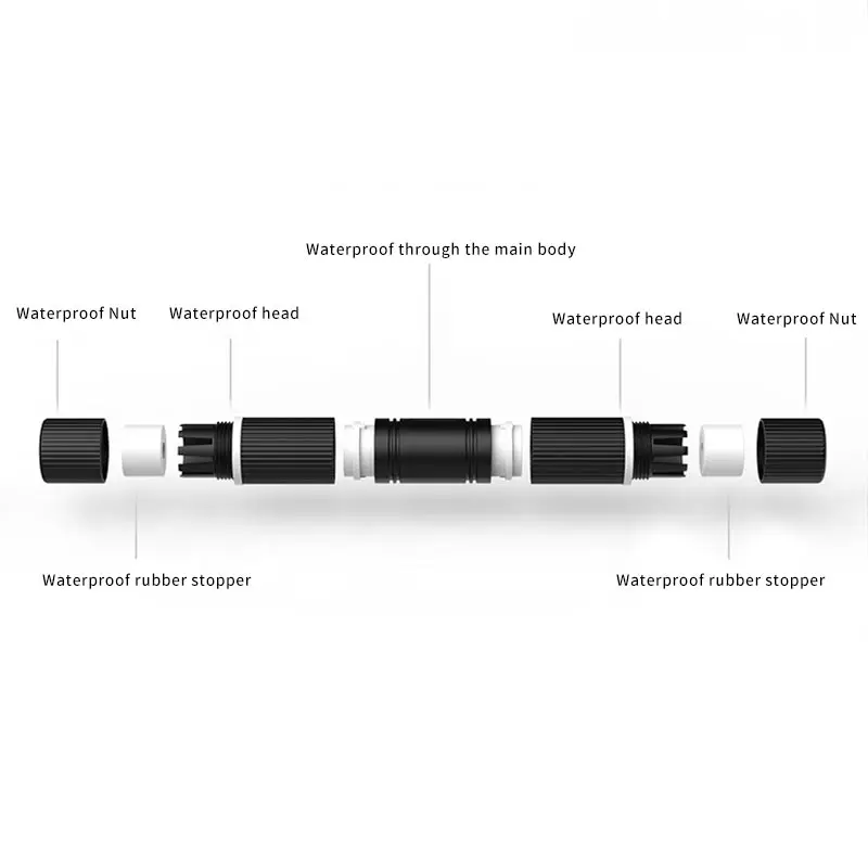 IP68 Rj45 Network Connector Outdoor Waterproof Gigabit Network Cable Straight-through Double Head Outdoor Lan Coupler Adapter