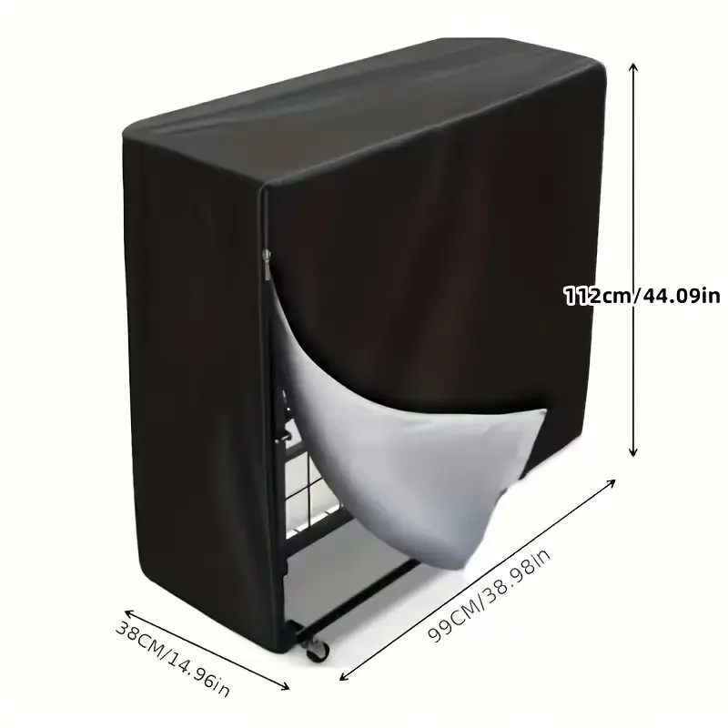 غطاء حماية للكراسي القابلة للطي: قماش أكسفورد متين 210D، غطاء كرسي الفناء والحديقة لجميع المواسم مع إغلاق برباط #4