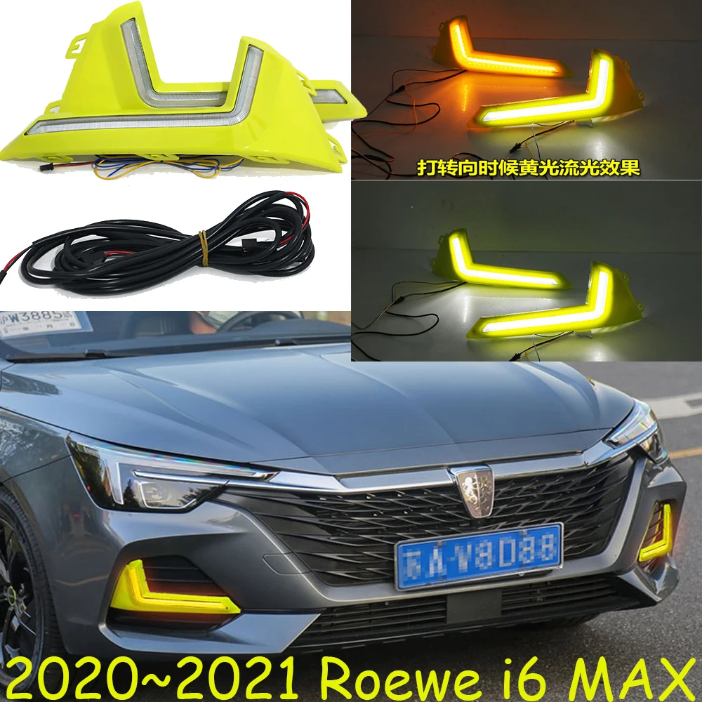 

Dynamic car bumper headlight Roewe i6 Max daytime light Roewei6 2020~2021y DRL car accessories LED headlamp Roewe i6 fog light