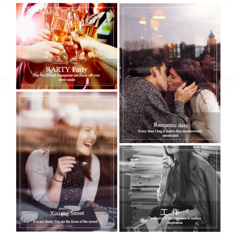 عطر زهري طويل الأمد 10 مل للجنسين عطر طازج أسود أبيض روز وودي أو دو تواليت