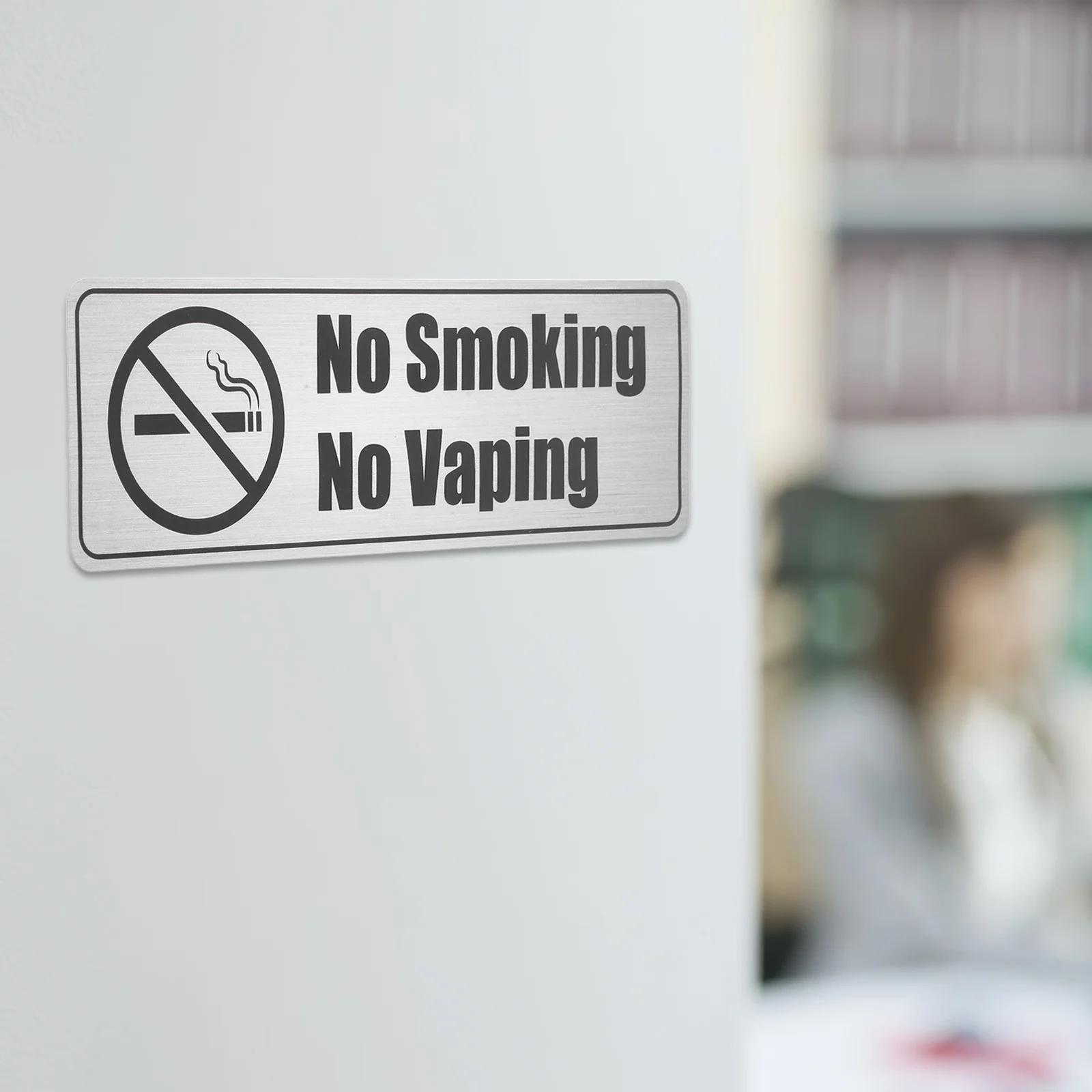 

4 шт., наклейки из ПВХ для некурящих, клейкие знаки для бизнеса, офиса, общественной зоны, без наклеек, водонепроницаемые предупреждающие знаки в помещении