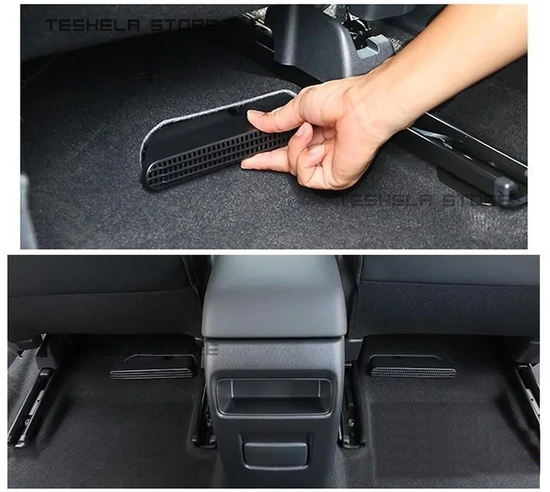 For Changan cs55 plus 2023 2024 Under Seat Rear Air Vent Protect Cover Anti-blocking Backseat Outlet Grille Protector Accessorie