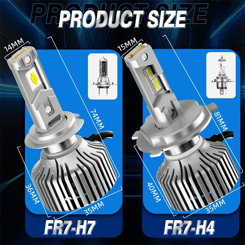3000 واط 4000000LM H7 H4 H11 Led المصباح عالية الطاقة 9084 CSP Canbus H1 H8 9005 HB3 9006 HB4 3 النحاس توربو مصباح سيارة Led كشافات