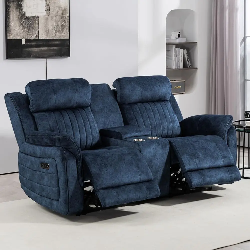 

Zero Gravity Reclining Loveseat with Adjustable Rest, Double Reclining with Storage, Power Reclining Loveseat with USB & Type-C