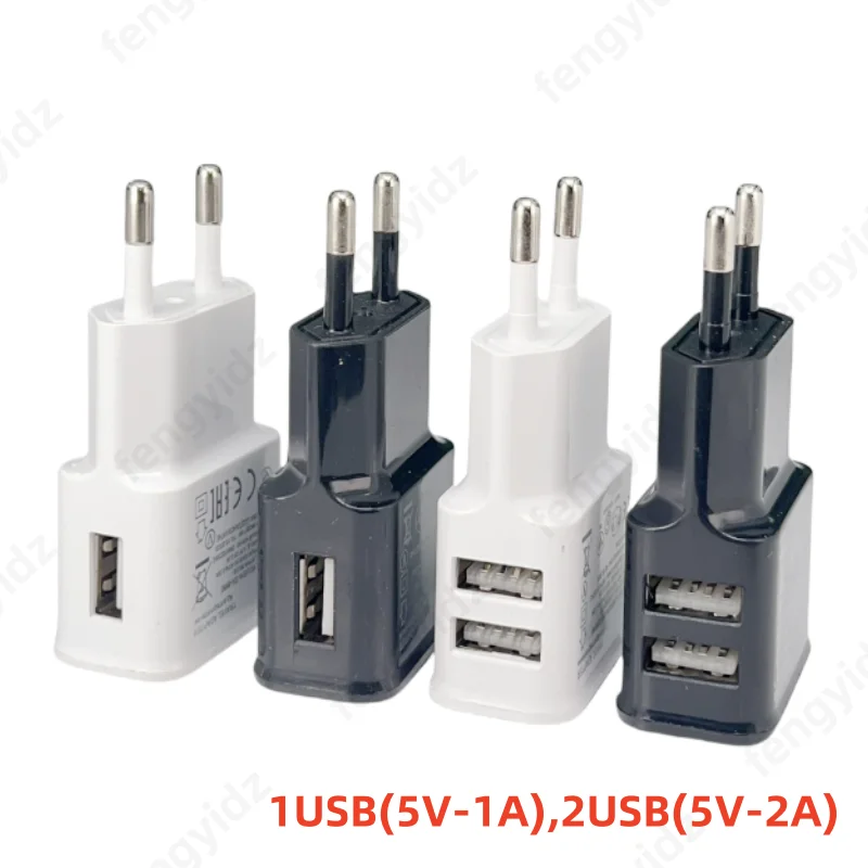 Image of 5V Universal-Stromversorgungsadapter USB Doppel-USB-Handy-Ladegerät AC DC 5V Netzadapter Ladegerät für Android-Handys ﻿
