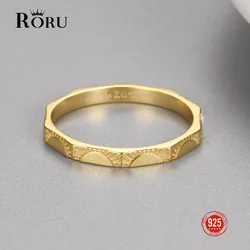 Genuine Dainty Sun Signet Ring 925 Sterling Silver Rings for Women 18k Gold Plated Stackable Ring Wedding Dazzling Bands