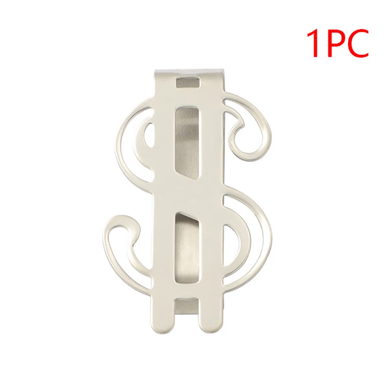 Slim Money Clip Stainless Steel Cash Bills Credit Clip New Dollar Design Fashion Coin Banknote Cash Clamp Holder