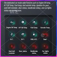 AR-New OBD+GPS Speedometer Car Head-Up Display HUD Overspeed Alarm Water Temp Tachometer Black