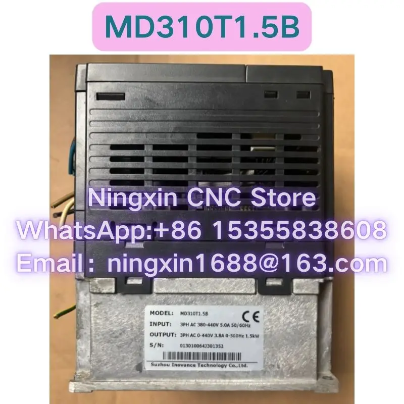 Second-hand MD310T1.5B MD310T1.5B-N Inverter Functional test OK Fast delivery