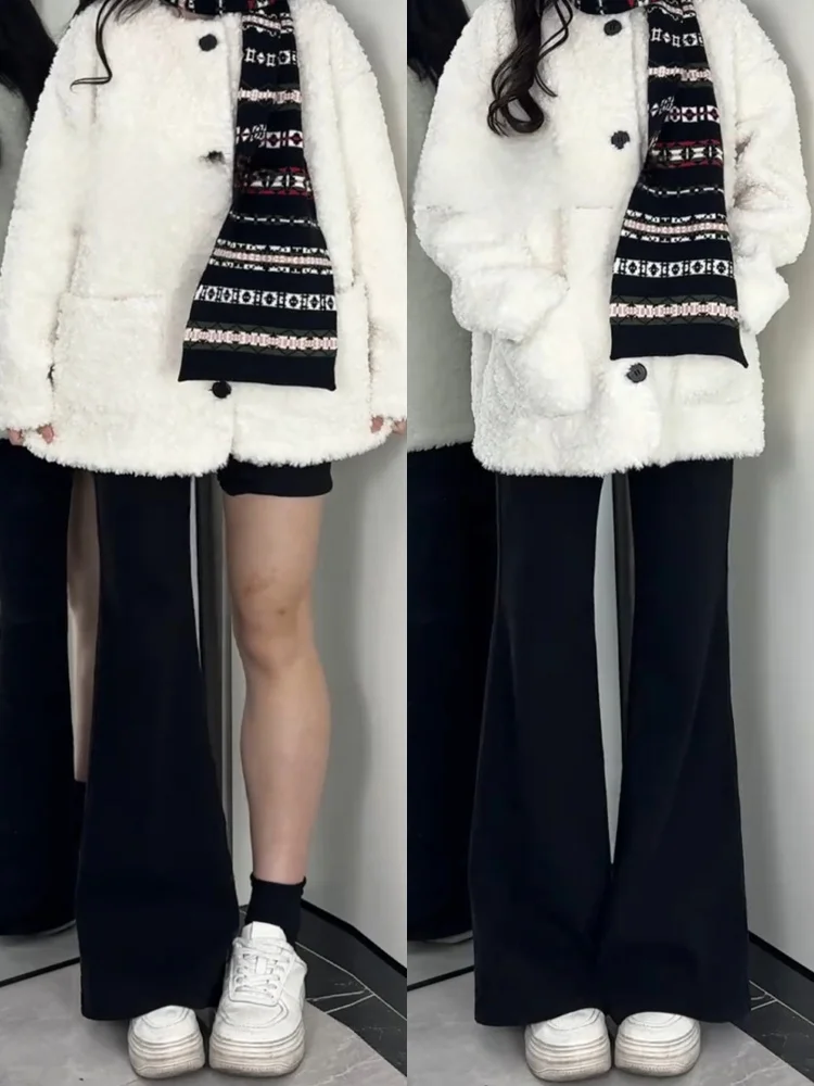 ارتفاع الخصر Fce اصطف متوهج الجينز المرأة بسط Bootcut الدنيم السراويل عارضة Sle خمر Waed مريحة للتنفس #1