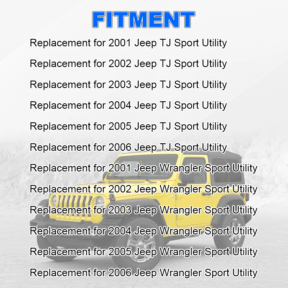 Turn Signal Switch, Headlamp Beam Parking Light Multifunction Switch Compatible with Jeep Wrangler TJ 2001-2006, with Fog Light