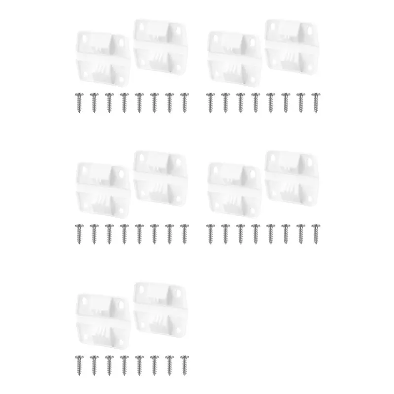 

【LAST CHANCE】10 упаковок пластиковых петель для охладителя с набором винтов, запасные части для петель для охладителя, для охладителей для кемпинга