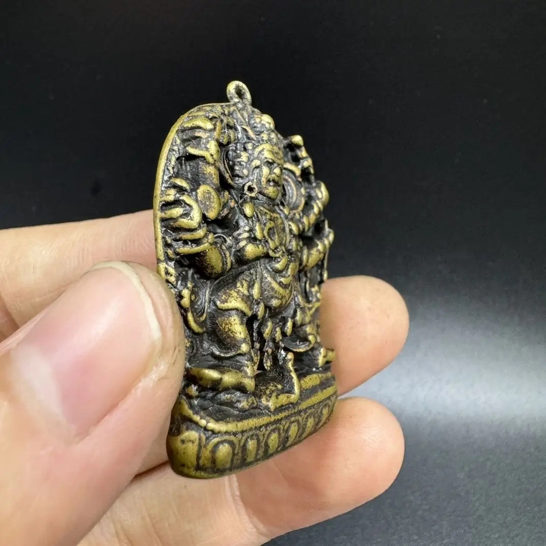 Wrathful Dharma Protector Six-Arm Mahakala Statues Figurines Lucky Ornaments Home Decoration gifts