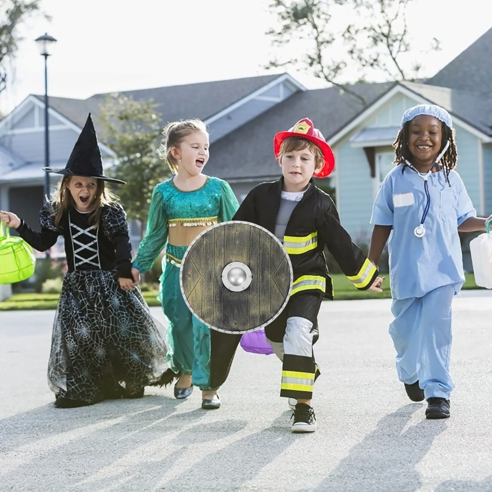 바이킹 방패 코스튬 소품 중세 역할극 무대 장식 재미있는 방패 게임 야외 모험 놀이용