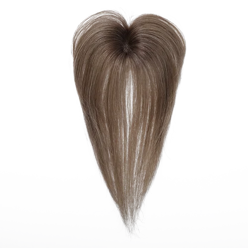 Imagen 2 del producto 100% adornos de cabello humano Remy con flequillo, postizos de color marrón claro, flequillo fino 3D para mujeres, cabello fino, adorno de cabello humano Real con Clip