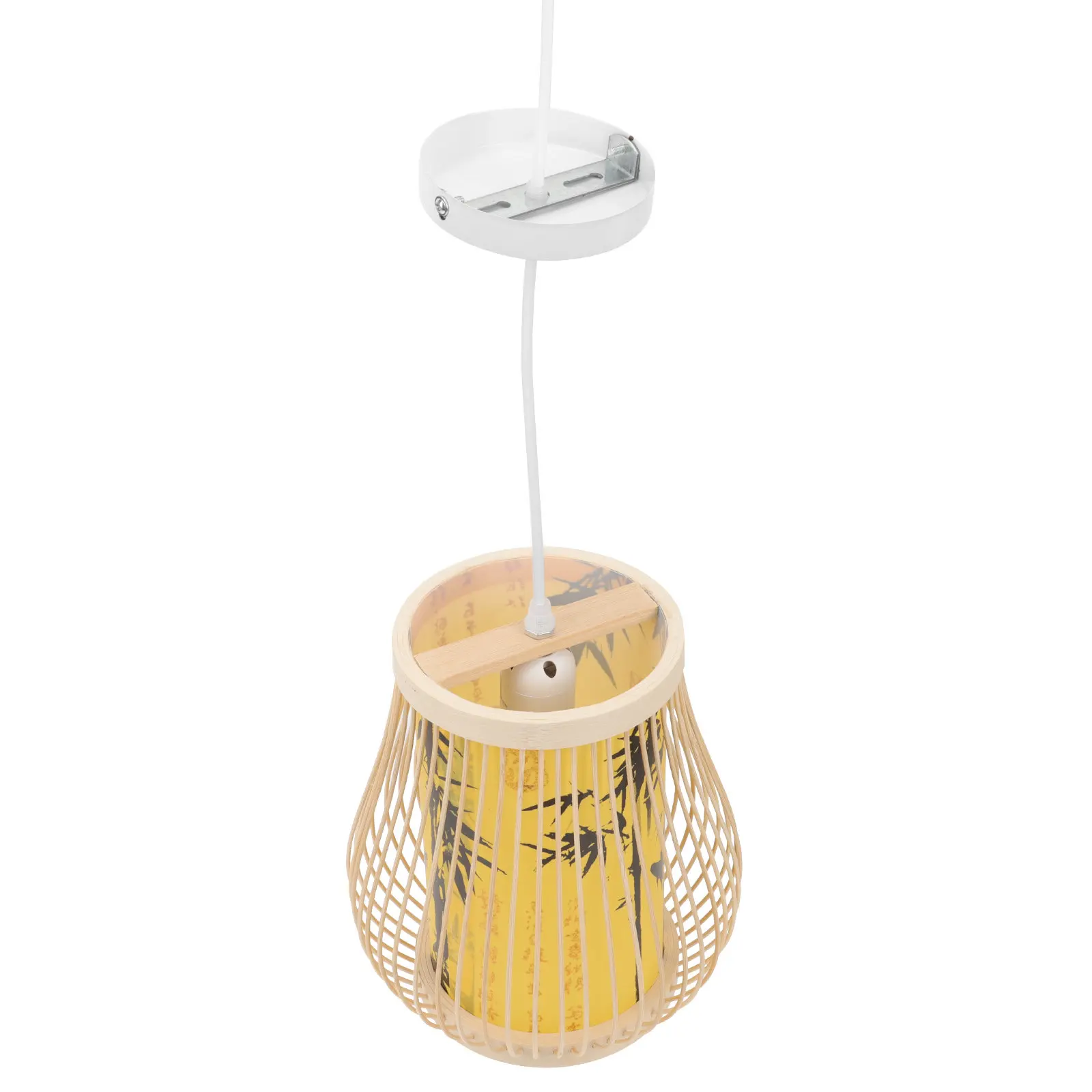 

Изысканный абажур в китайском стиле из бамбука ручной работы, декоративный светильник для спальни, гостиной, бара, домашнего использования