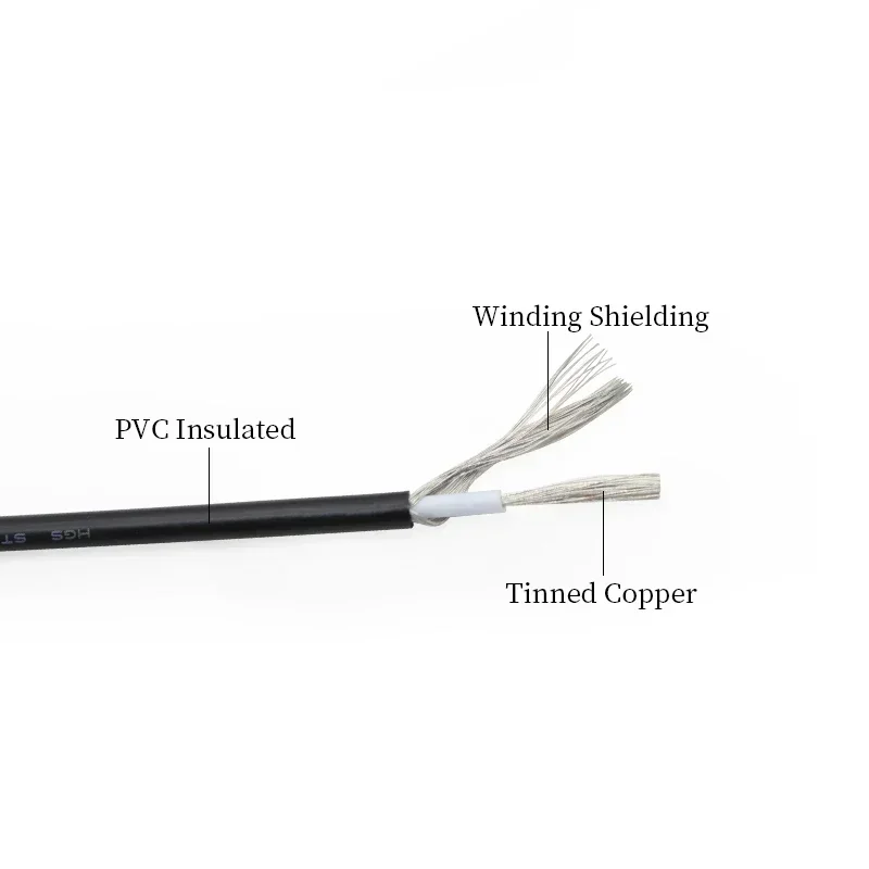 UL1533 Shielded Wire Signal Cable 32 30 28 26 24AWG Channel Audio Single Core Electronic Anti-interference Copper Shielding Wire