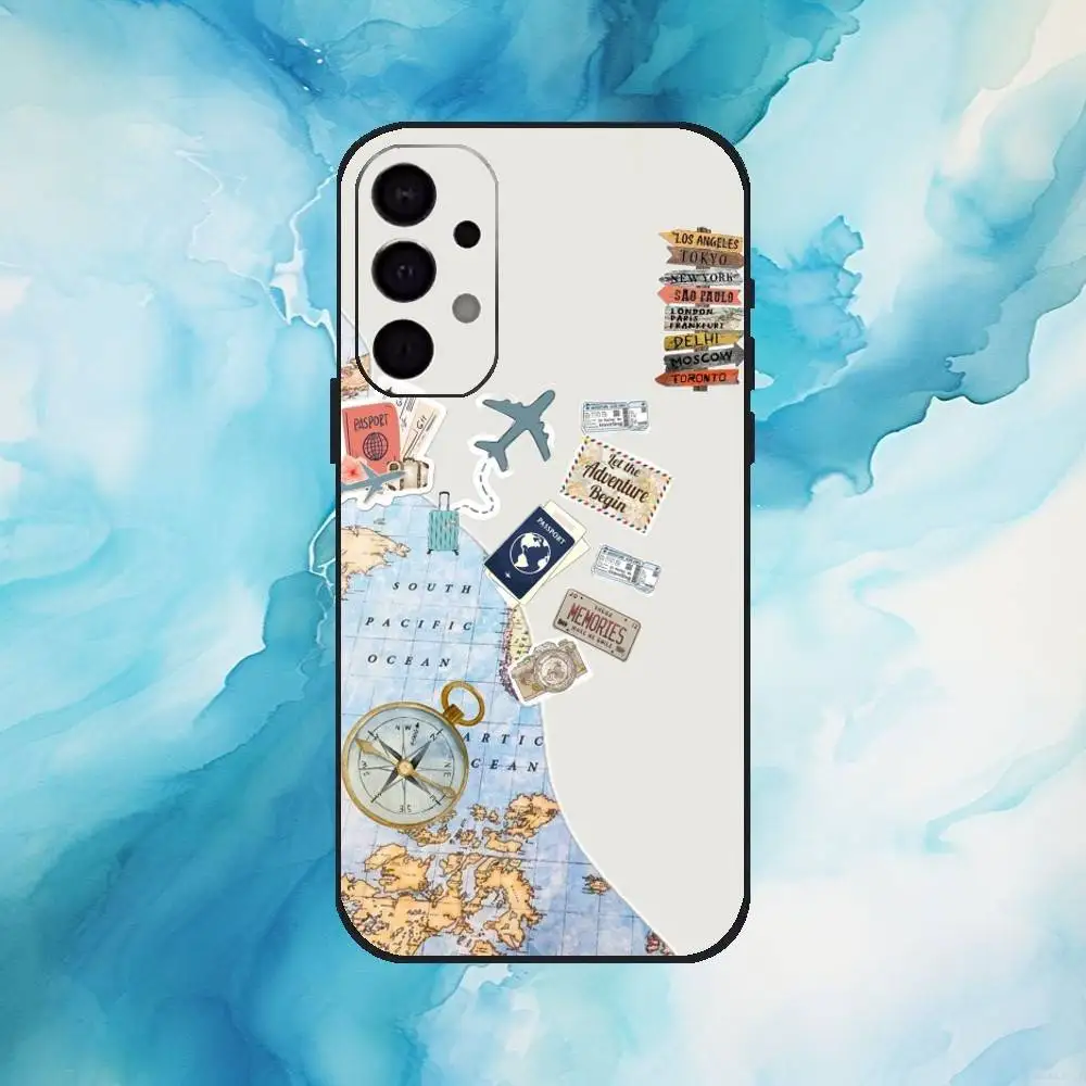 حافظة هاتف Zzz-Air Ticket Bar Code Label لهاتف Samsung S25,S24,S21,S22,S23,S30,Ultra,S20,Plus,Fe,Lite,Note,10,9,5G غطاء أسود