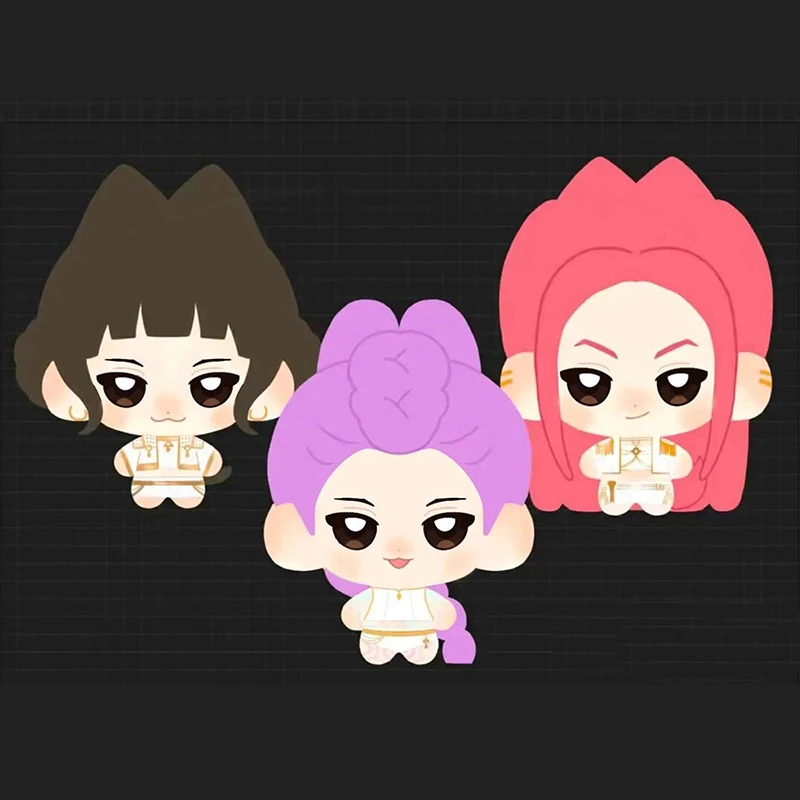 

10cm Kpop Rumi Zoey Mira Plush Toys Pendant Demon Hunters Stuffed Dolls Fans Cotton Keychain Dolls Kids Present XMAS Party Gift