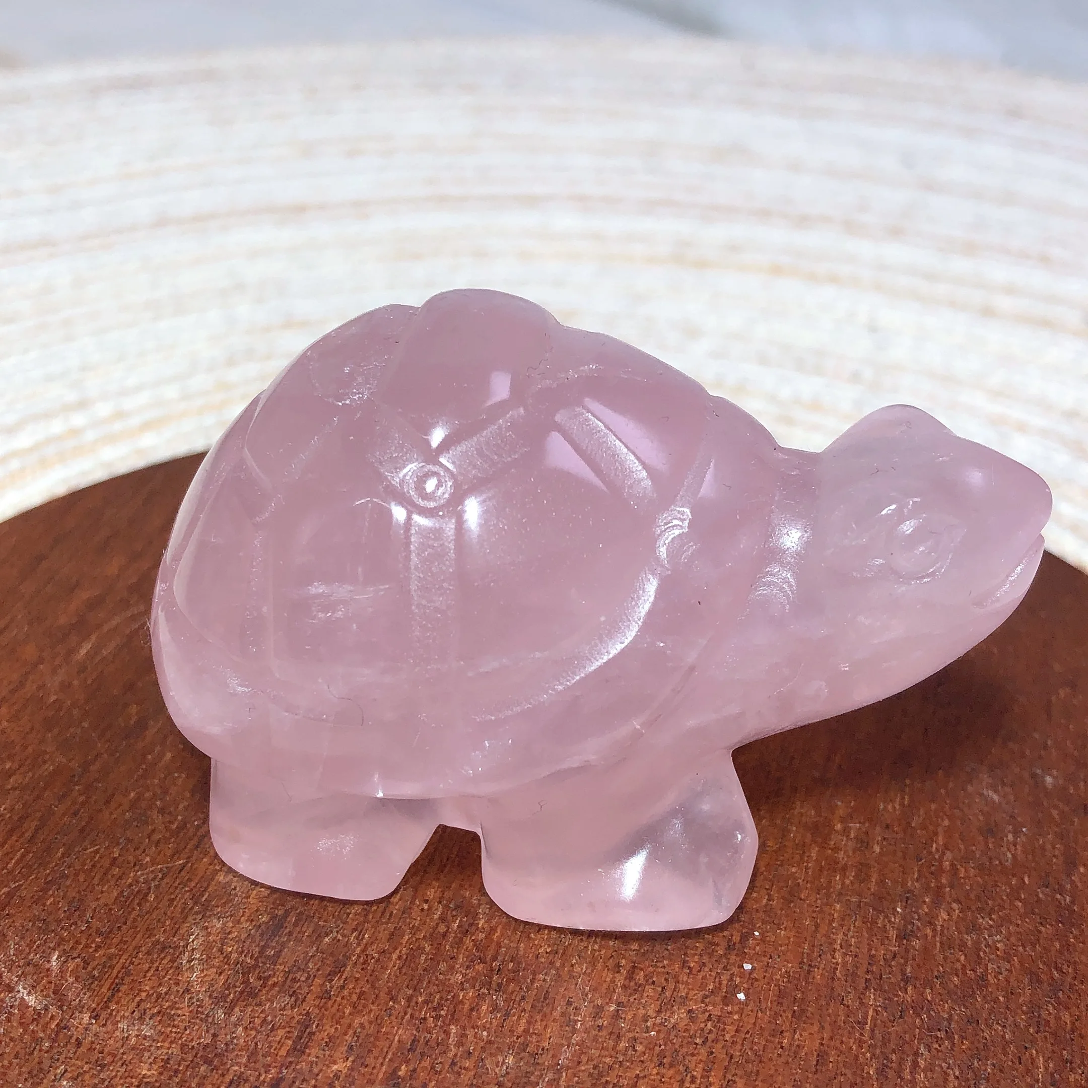 

Natural Crystals Rose Quartz Turtle Healing High Quality Wholesale Energy Carving Reiki Home Decroration Room Decro