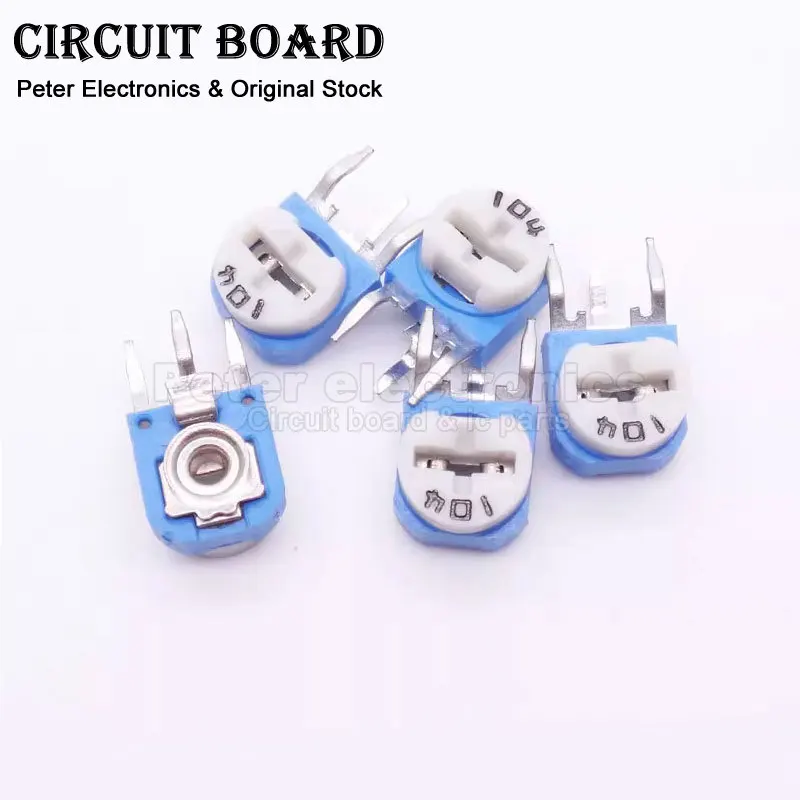 20pcs RM063 RM-063 100 200 500 1k 2k 5k 10k 20k 50k 100k 200k 500k 1m Ohm Trimpot Trimmer Potentiometer Variable Resistor icpart